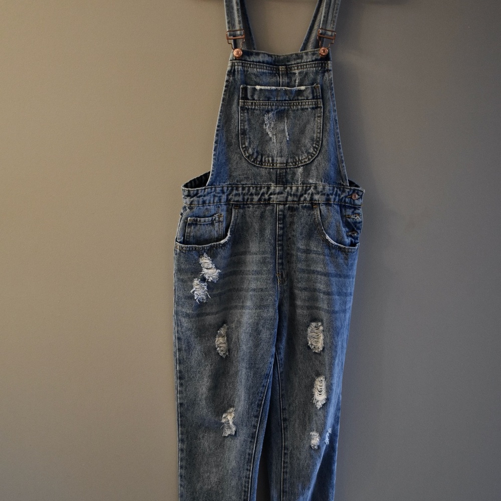 Light-wash Overalls